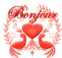 Gif bonjour oiseaux coeur